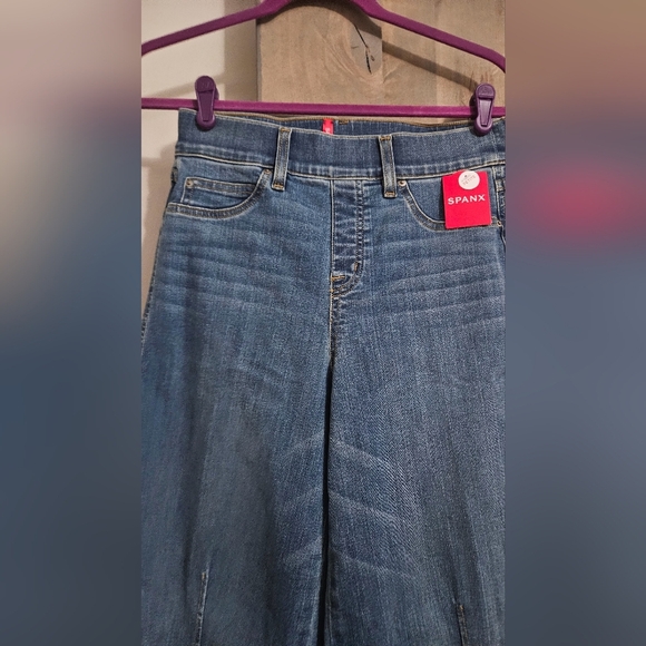 SPANX Seamed Front Wide Leg Jean in Vintage Indigo. Size SP NWT - Picture 7 of 13